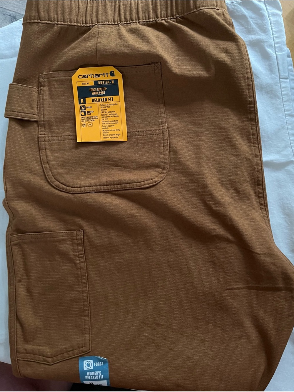 Carhartt Women's Cargo Work Pants in Brown size 22